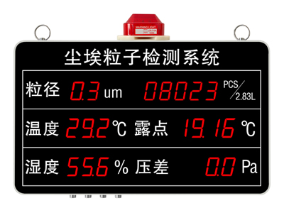 鄭州塵埃粒子檢測大屏